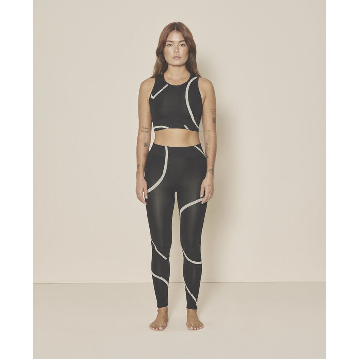 Moonchild Yoga Wear Loud Logo Legging Black / sustained