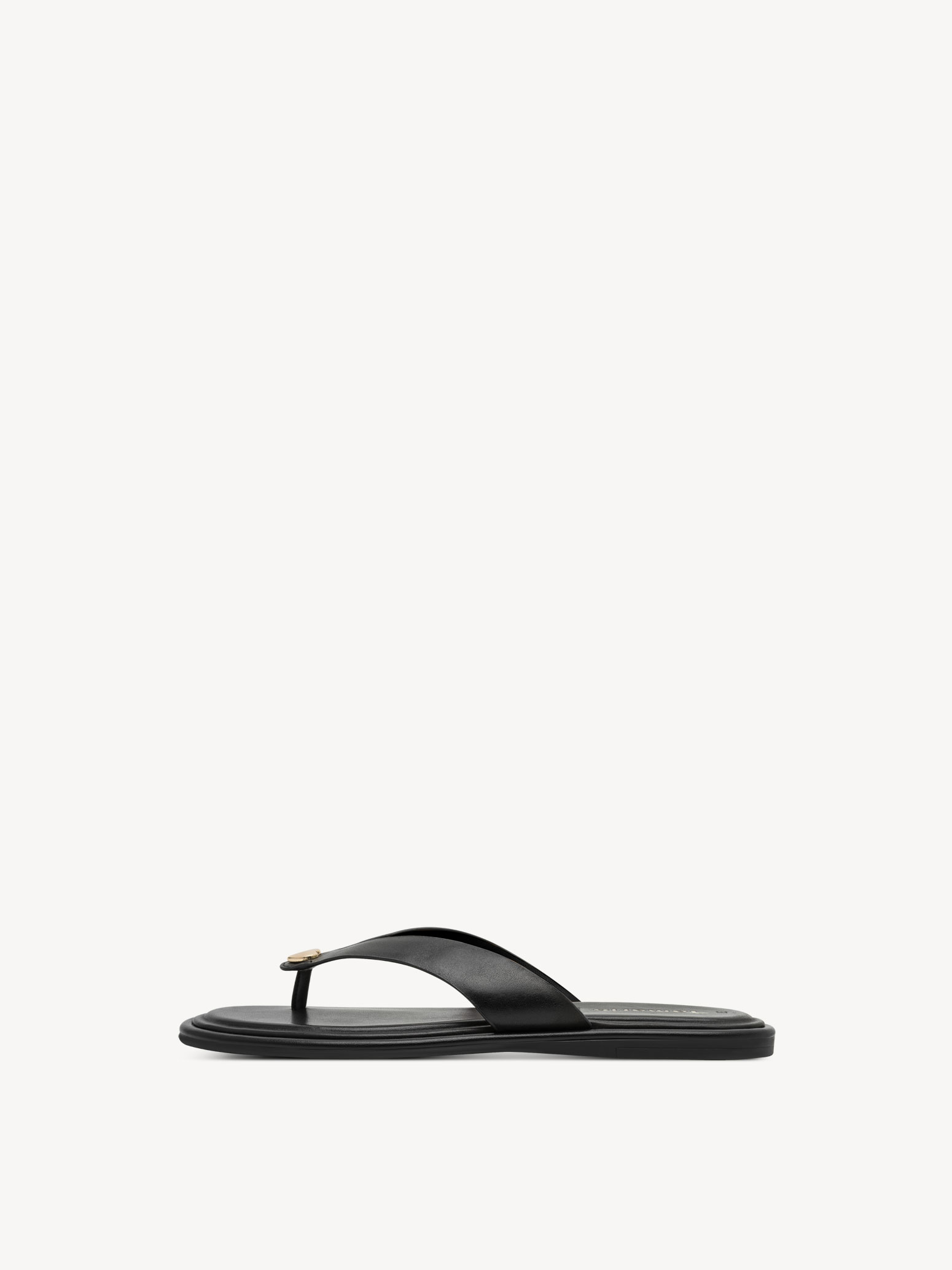 Leren Flip Flops - zwart