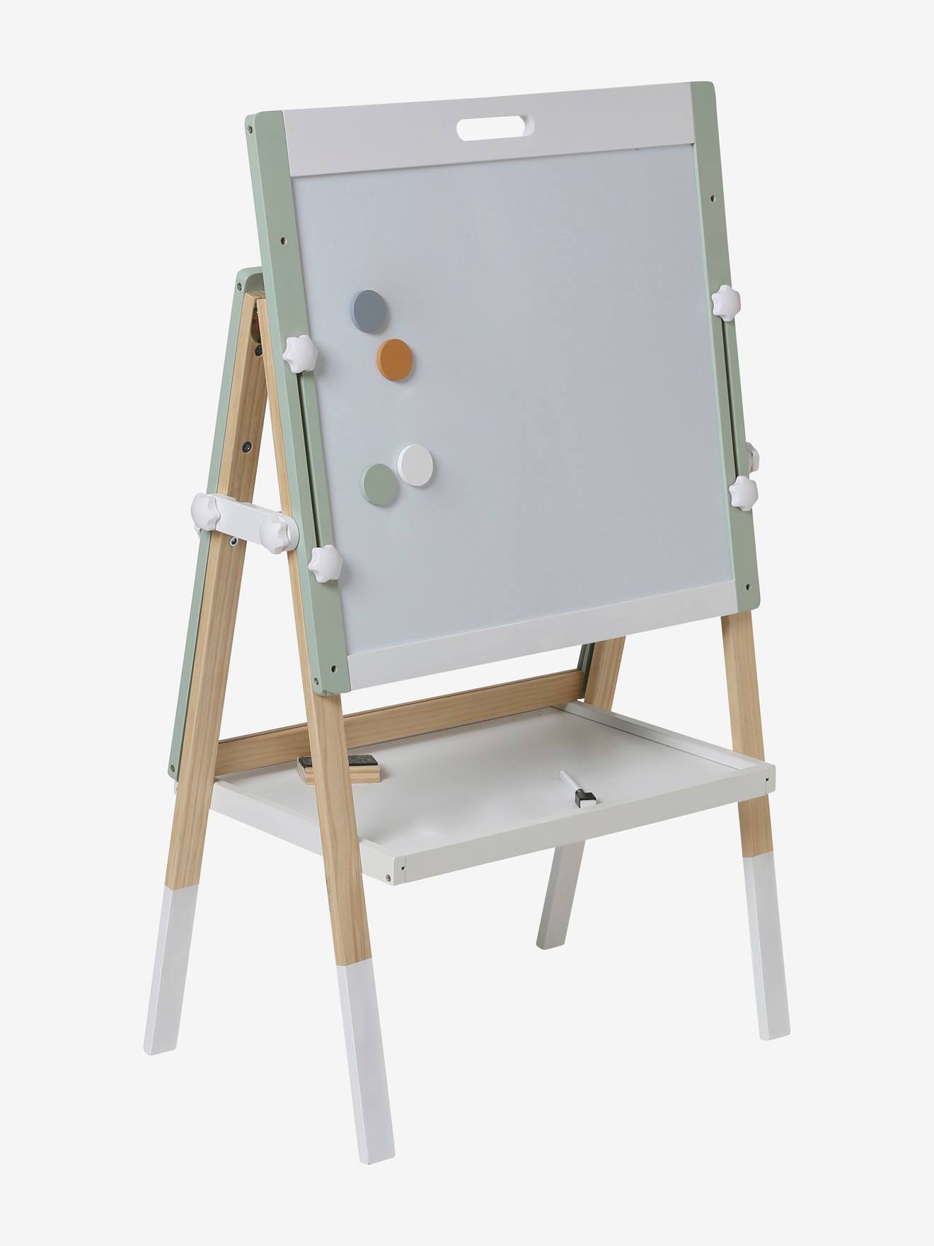 Quadro negro multicolorido de madeira 4 em 1 com certificação FSC®