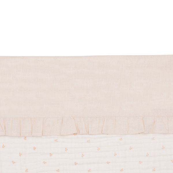 Jollein Wieglaken Ruffle Natural 75  x 100 cm