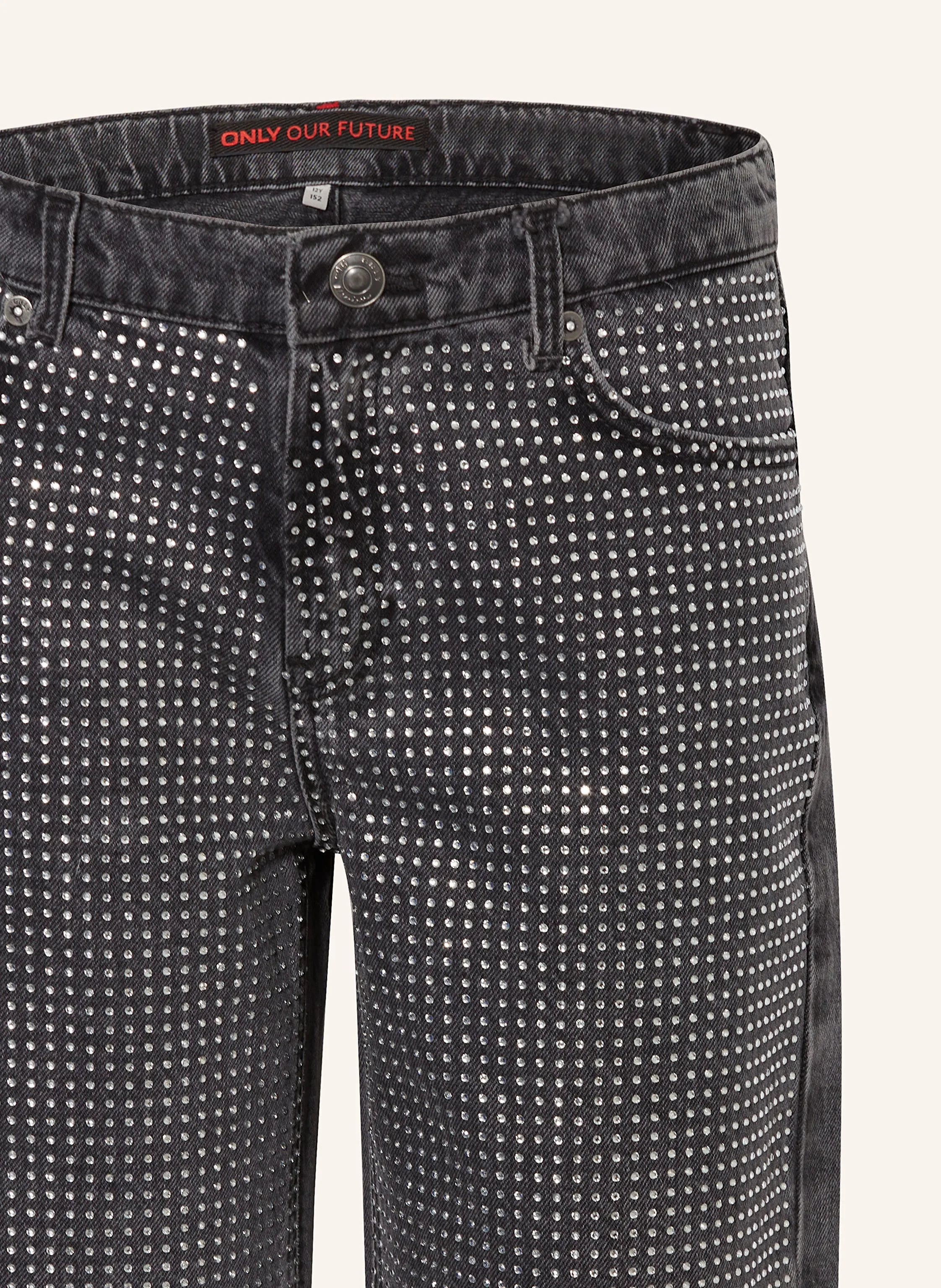 ONLY Jeans mit Schmucksteinen