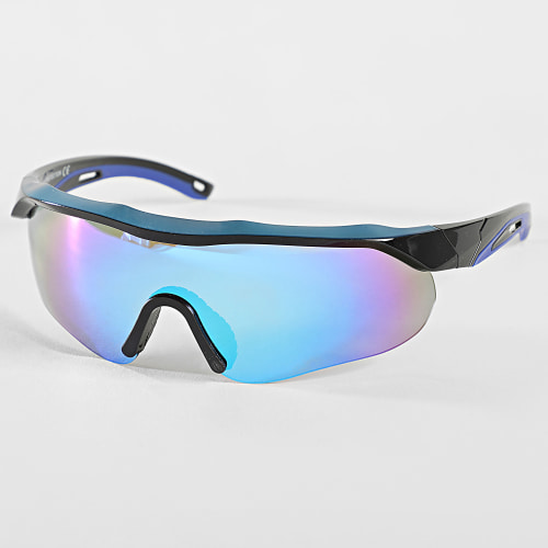 Lunettes De Soleil Noir Bleu Iridescent