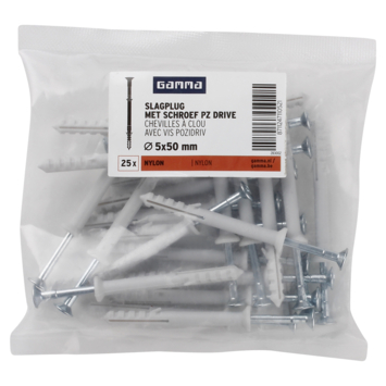 GAMMA slagplug 5x50mm/ 3,3x55mm 25ST