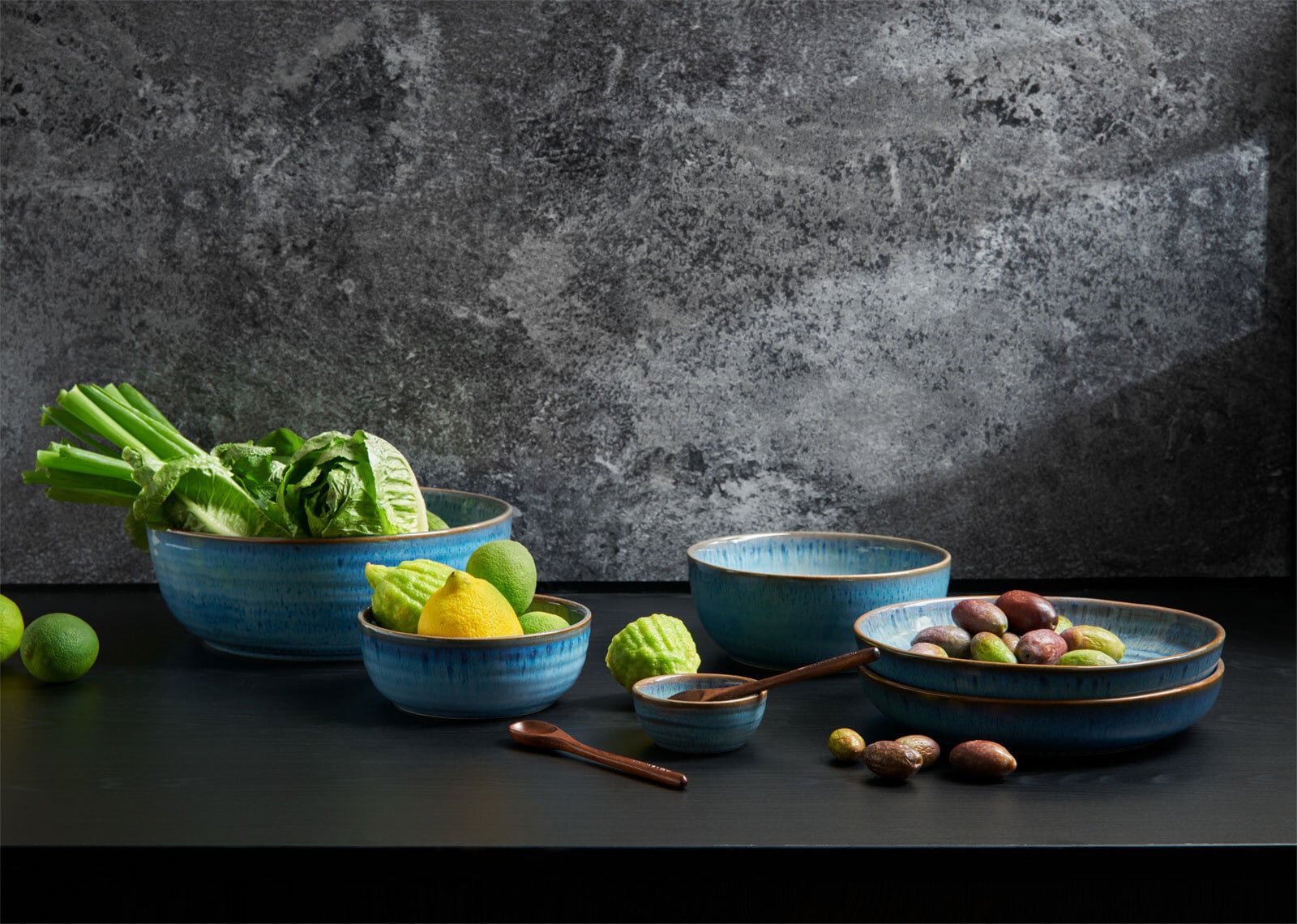 ASA Schale / Salad Bowl POKE TAMARI 2500 ml blau