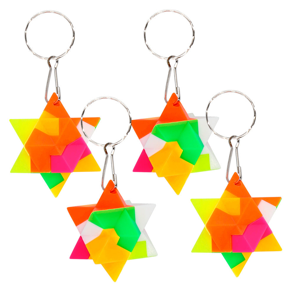 Uitdeelcadeautjes Puzzel Sleutelhanger 3cm 4st