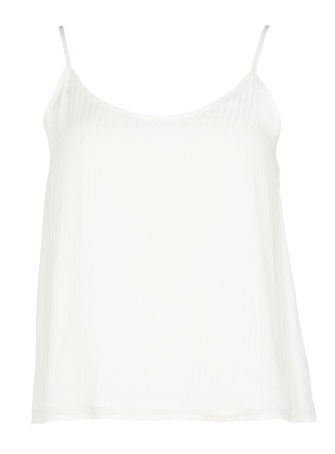 GASTON - Top col rond à fines bretelles | Beige