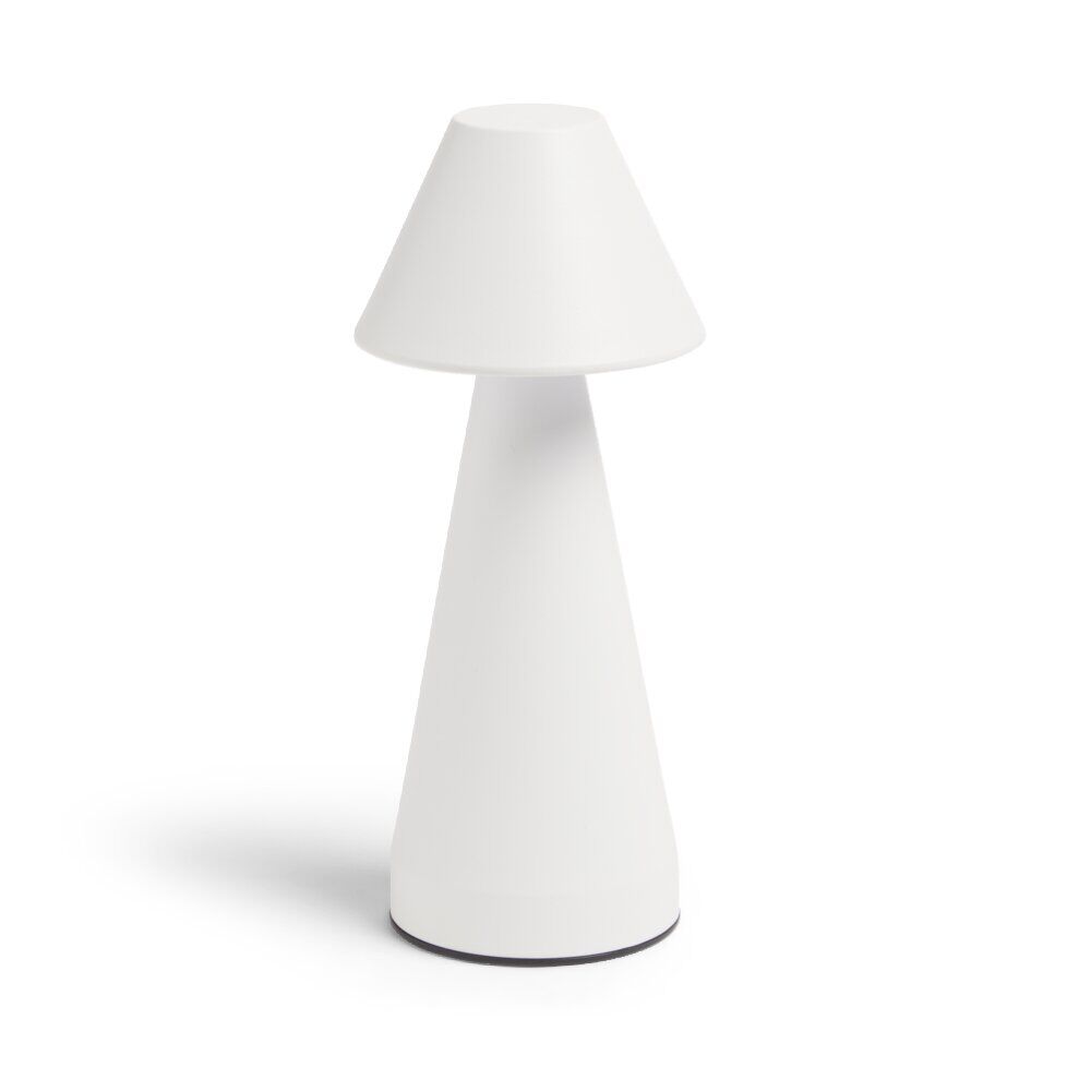 Lampe de table Conni USB tactile blanche Ø9,5xH22,5cm