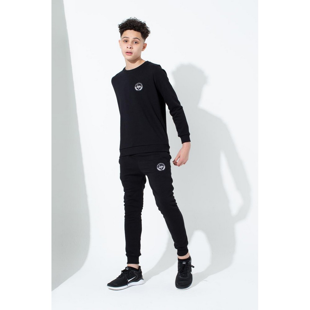 Sudadera De Cuello Redondo Con Escudo Hype