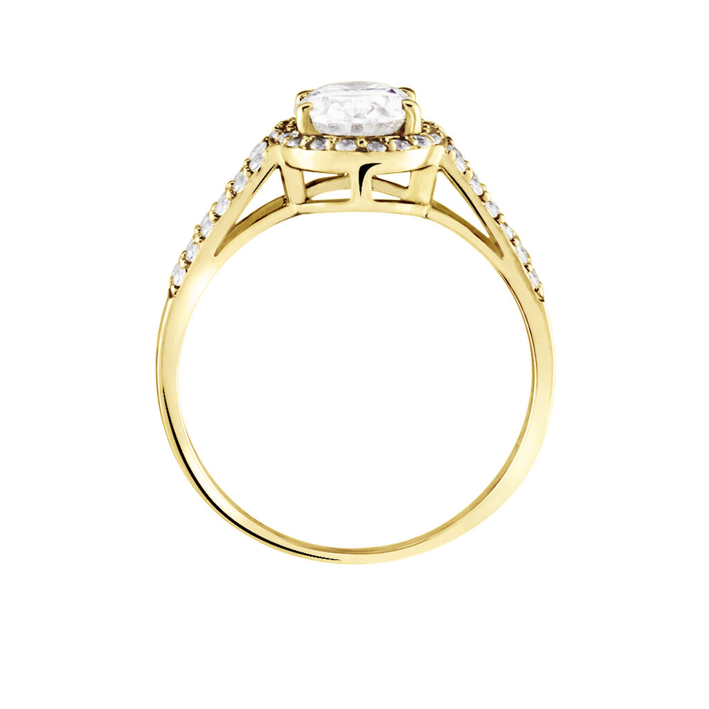 Bague Or Jaune Arjun Oxydes De Zirconium