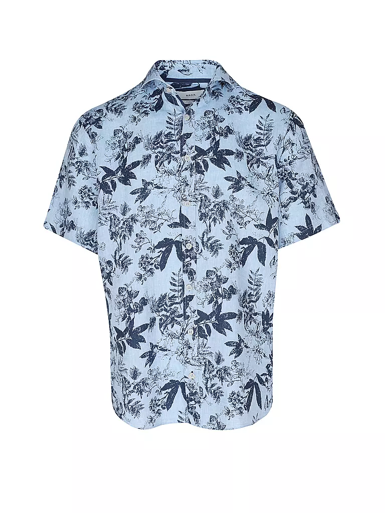 BRAX Leinenhemd HARDY hellblau