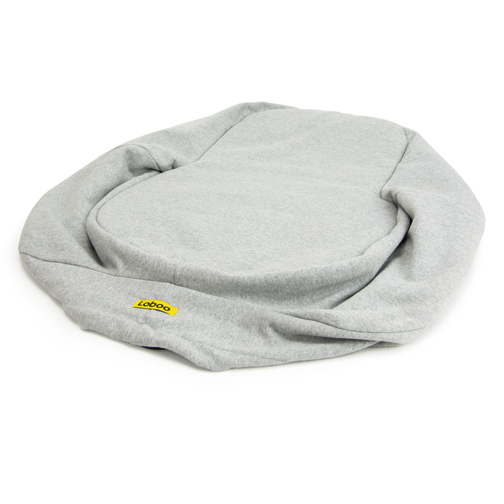 Loboo - Colchão para Cães, Gatos e Pequenos Animais de Estimação, Capa para Cama de Animais de Estimação, Colchão para Cães, Cama para Cães, Gatos e Pequenos Animais de Estimação, Cinza, 50 x 37 x 27 cm