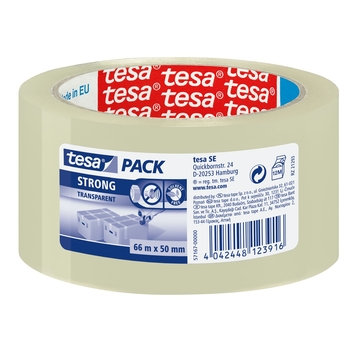 Tesa Pack Strong verpakkingstape transparant 66 m x 50 mm