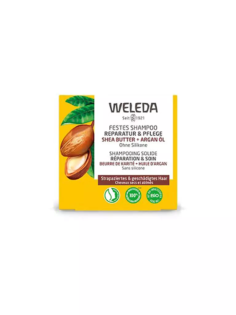 WELEDA Festes Shampoo Reparatur und Pflege 50g keine Farbe