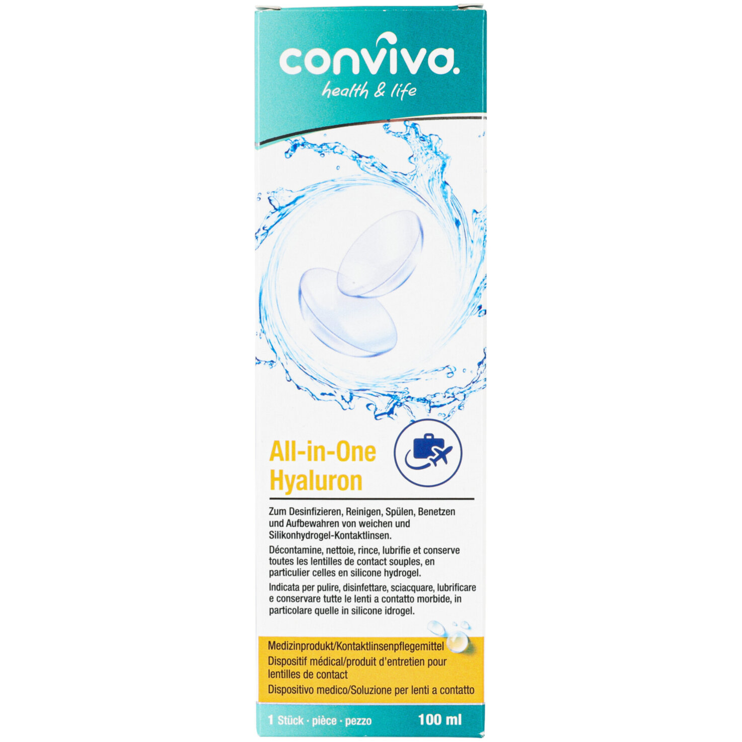 conviva All-in-One Hyaluron mit Aufbewahrungsbehälter