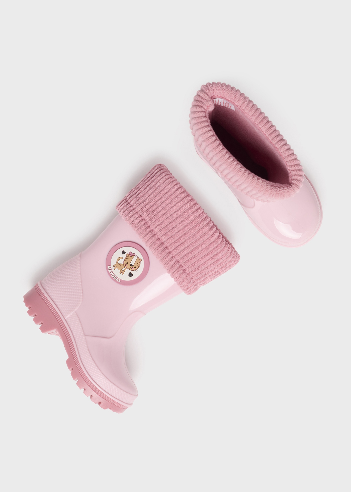 Bota de chuva infantil com meia removível