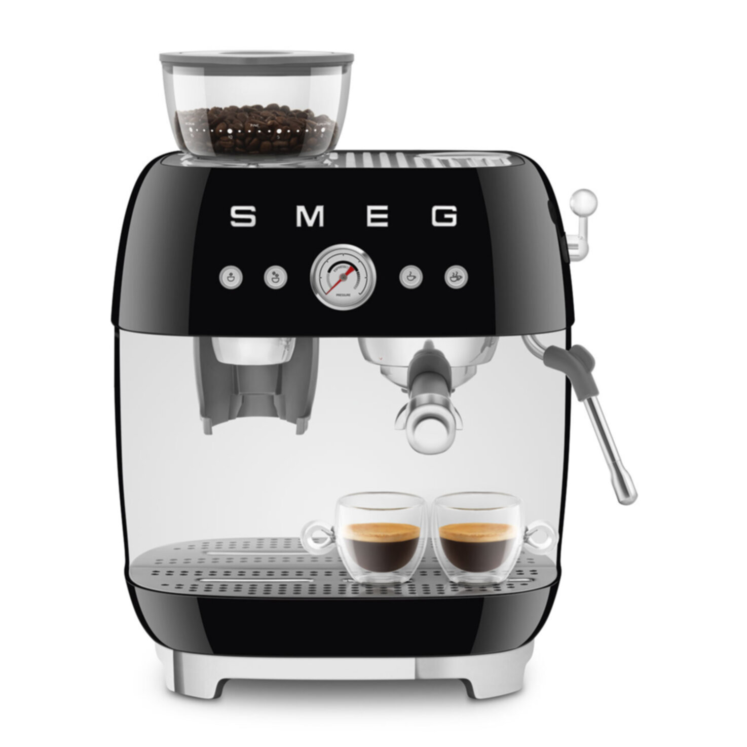 Smeg Espressomaschine EGF03BLEU Schwarz