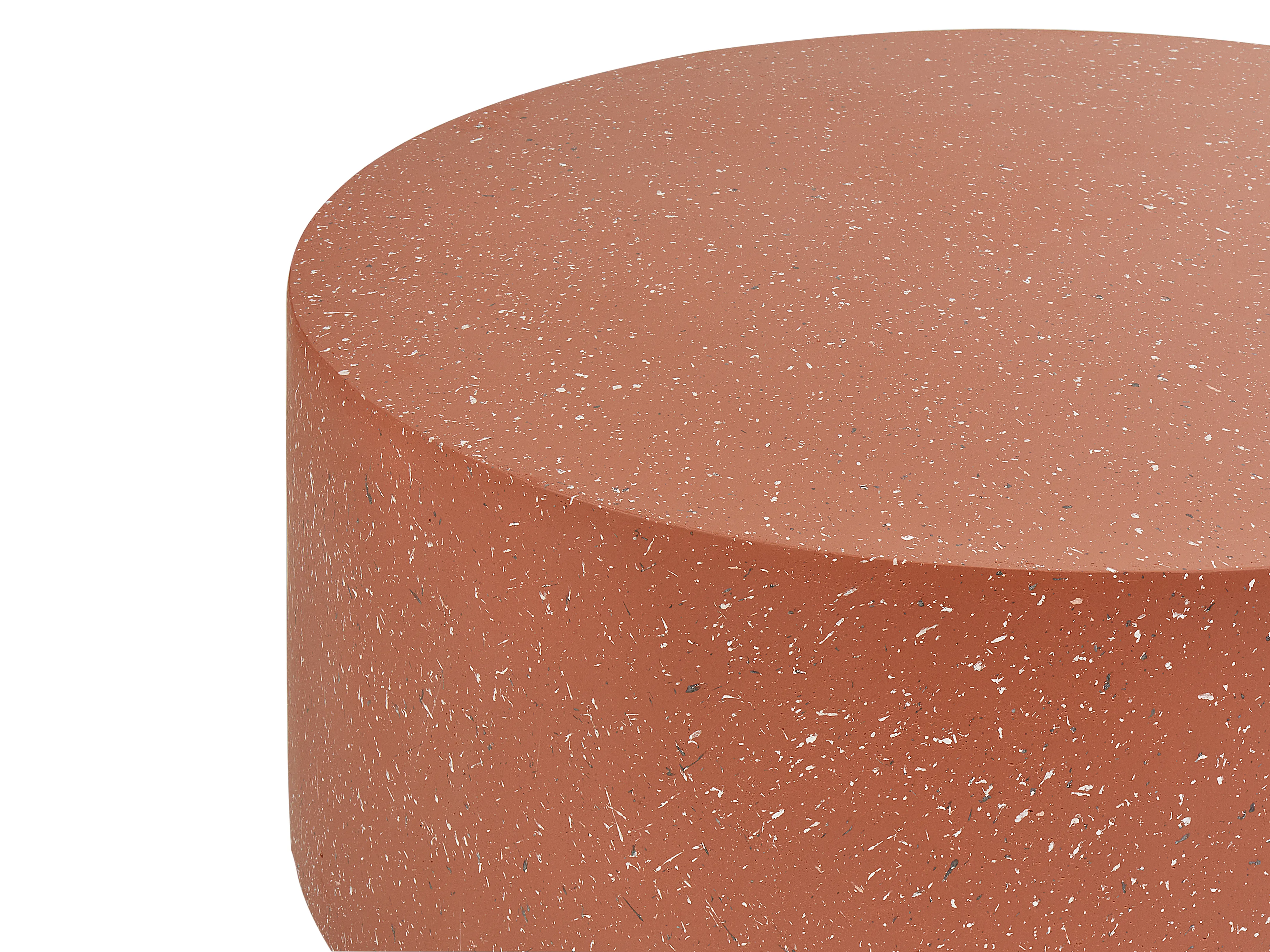 Salontafel TREZZO 90 cm 90 cm Terrazzo-effect Rood terrazzo