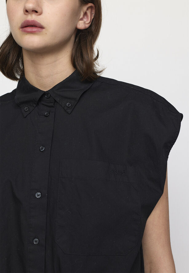 esmé studios ESCalla Cropped Shirt Black