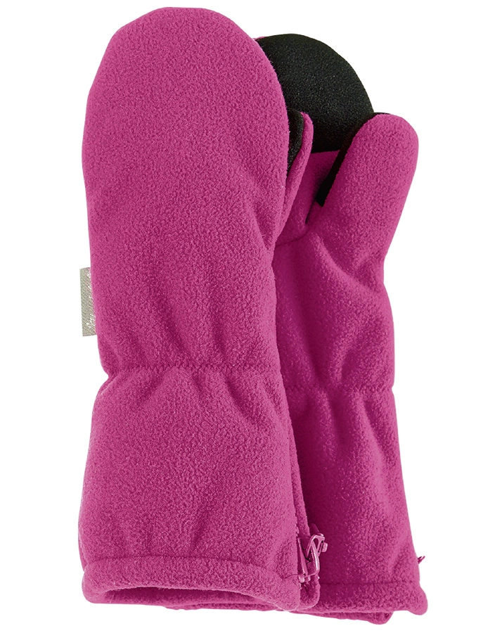 Fleece-Fäustlinge STULPE mit Zipper in magenta