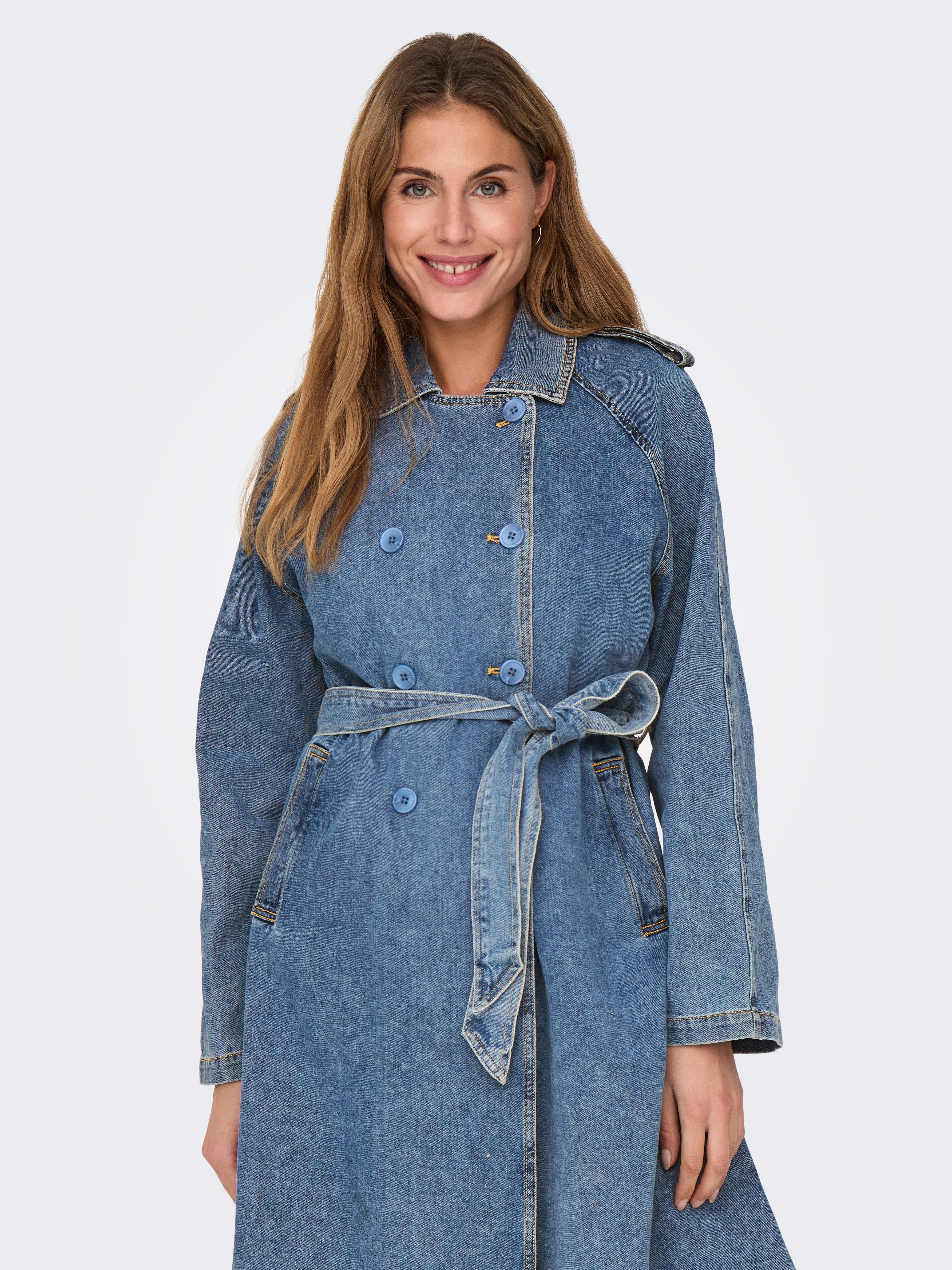 ONLJULIETTE Mantel Medium Blue Denim