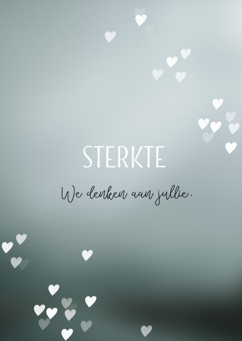 Luckz | Condoleancekaart | Hartjes