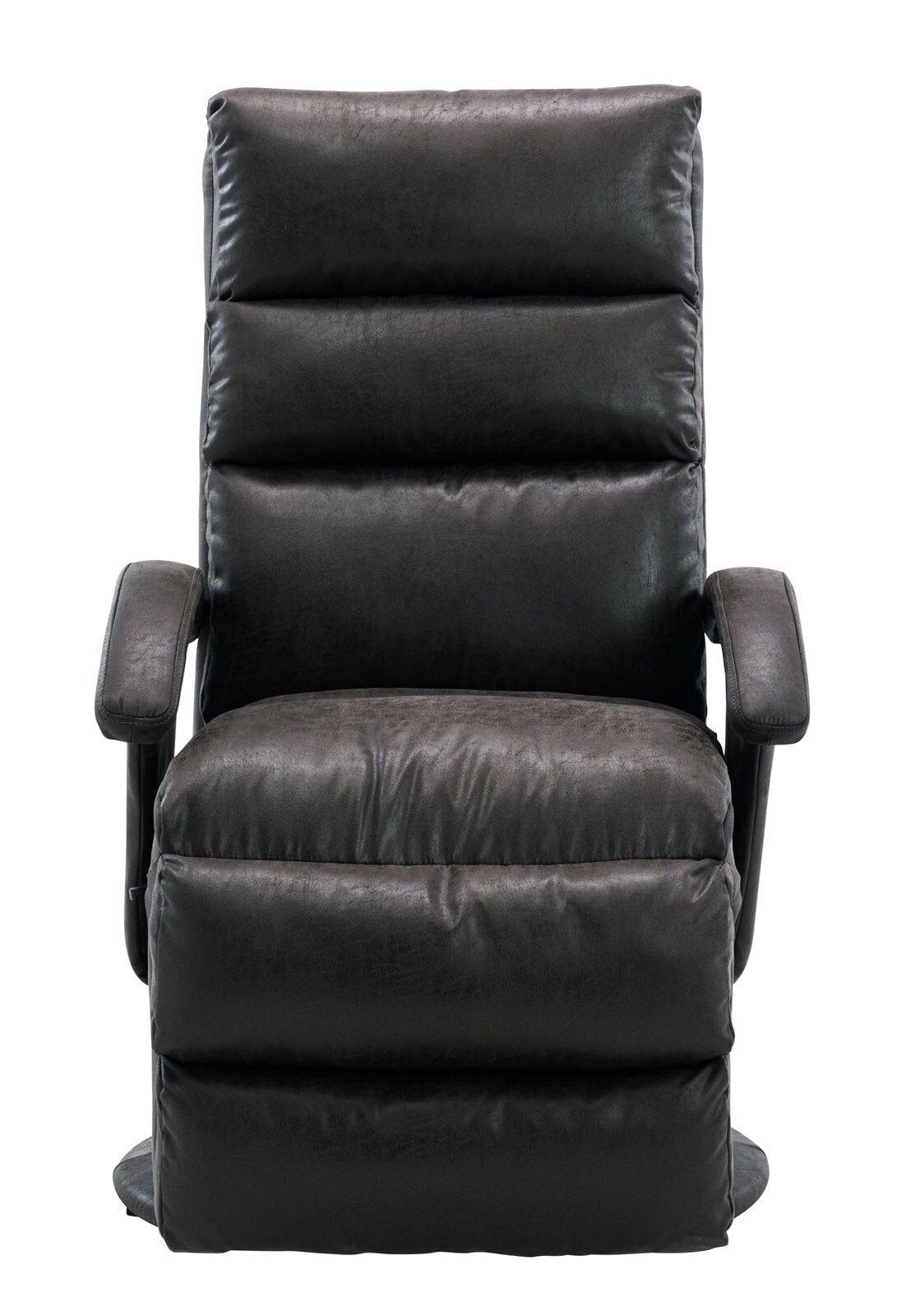 Relaxliege EMIL Lederlook Vintage schwarz