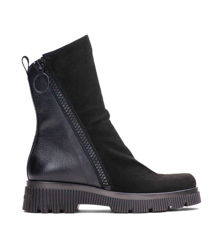 Botas de tornozelo Hispanitas Megan em couro preto