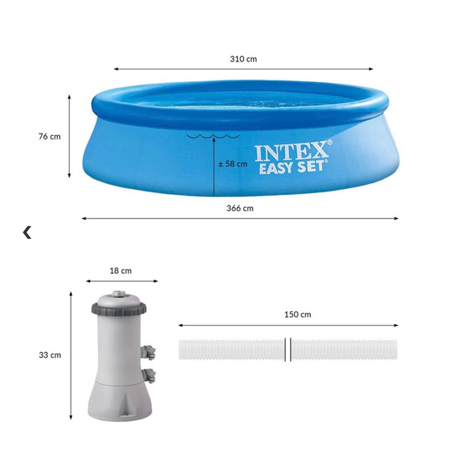 Intex  ZWEMBAD EASY SET UP 366X76