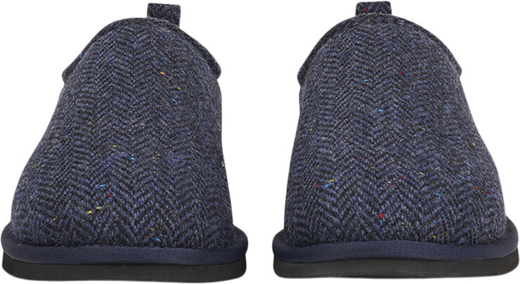 Lovelies PALPANA WOOL - CLOSED WOOL SLIPPERS WITH SHEARLING LINING Blue