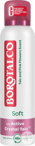 Borotalco Soft Déodorant Bouquet De Fleurs Roses Et Talc Spray 150ml