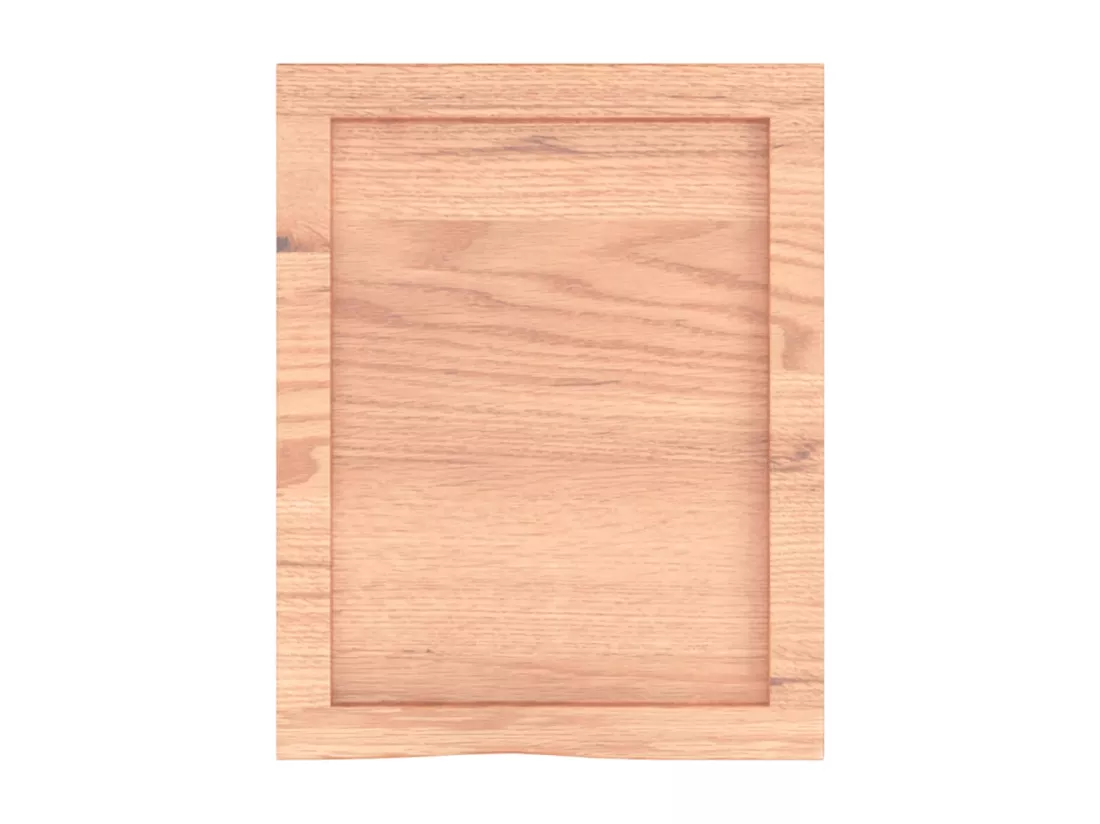 Comptoir de salle de bain marron 40x50x(2-6) cm bois traité
