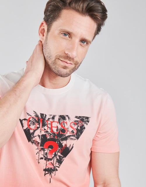 Guess - PALM BEACH CN SS TEE - Rouge