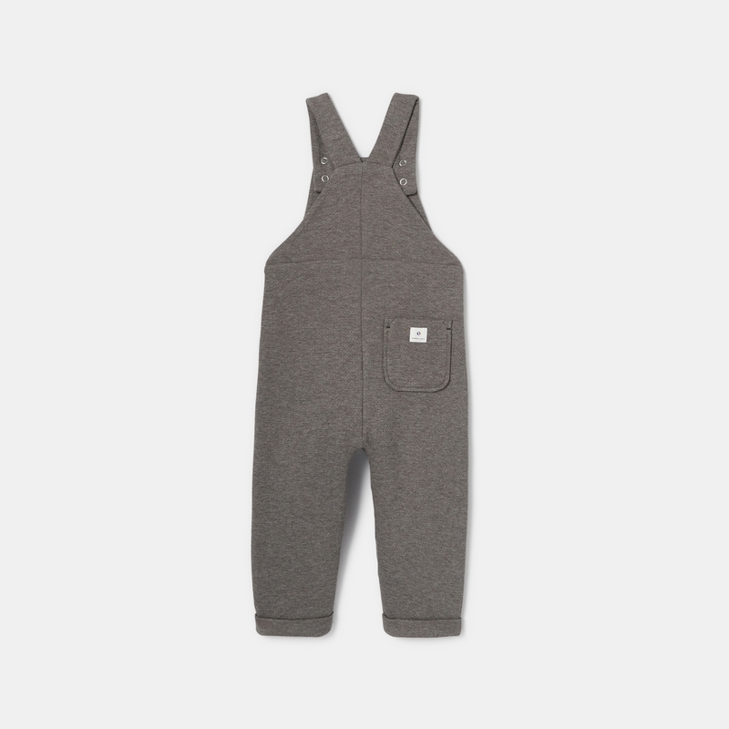 Salopette en molleton doublé marron bébé garçon Absorba