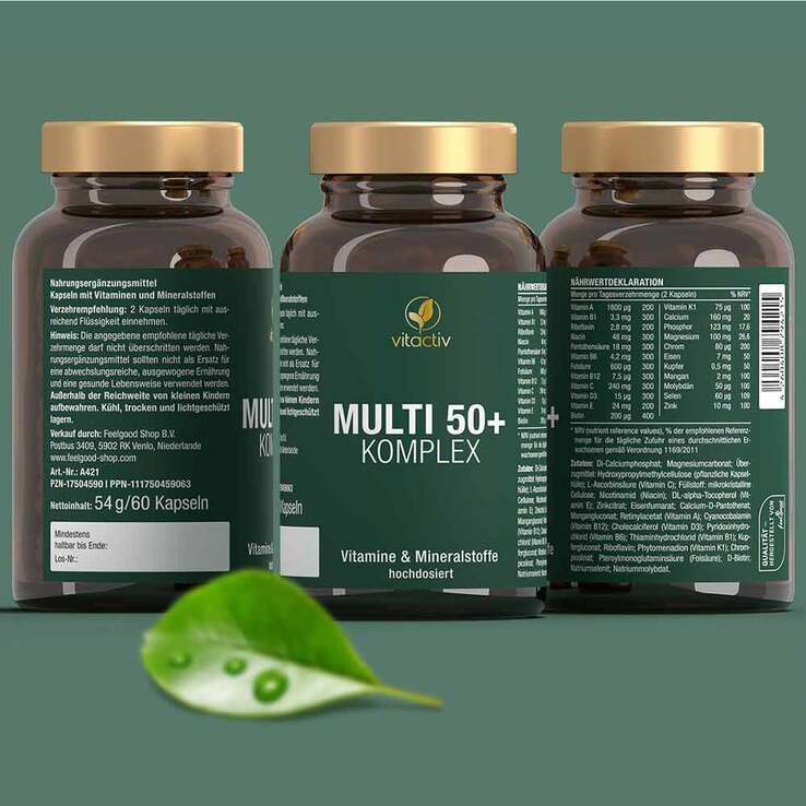Multi 50 + Vitamin- & Mineralstoff-Komplex Kapseln, 60 St