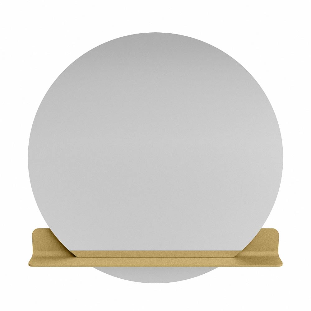 Mondiaz Spot spiegel rond Ø100cm met planchet oro
