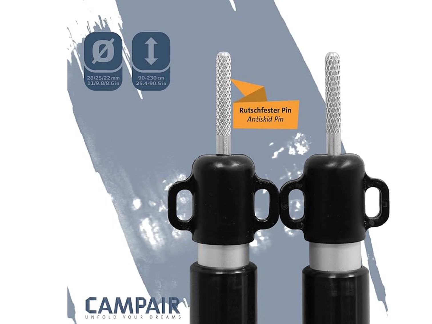 Camp Air aluminium tarp stokken - set van 2