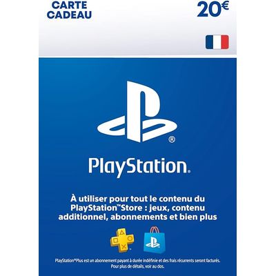 Carte dématérialisée PLAYSTATION 20€