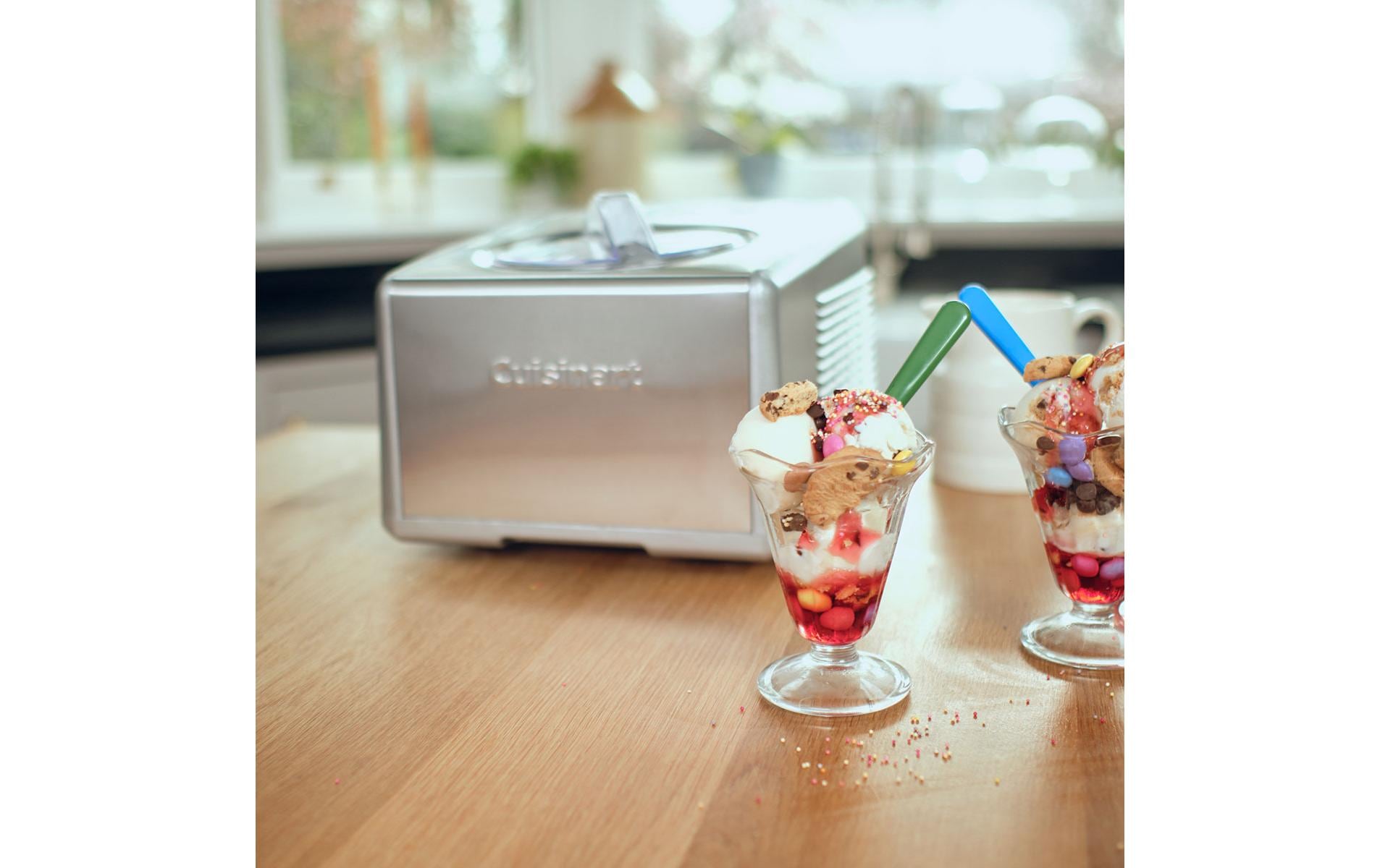 Glacemaschine Ice Cream & Gelato Professional 1.5 l, Silber<br>Eismaschine