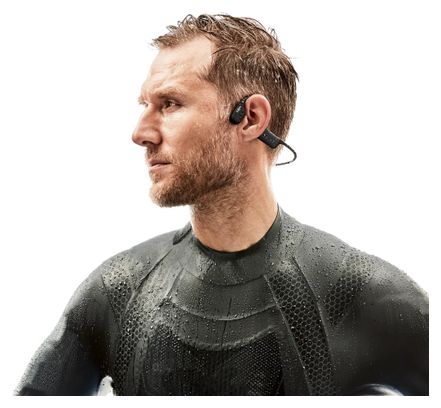 Casque MP3 à conduction osseuse Shokz OpenSwim Noir
