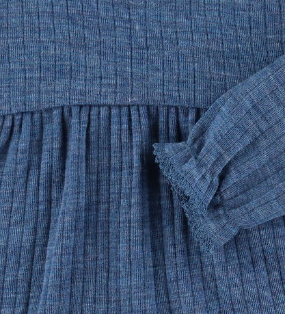 Joha Kjole - Uld - Denim Bl?
