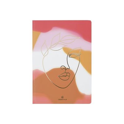 Oberthur Bahia - Carnet de notes souple - A5 - ligné - 200 pages - visage