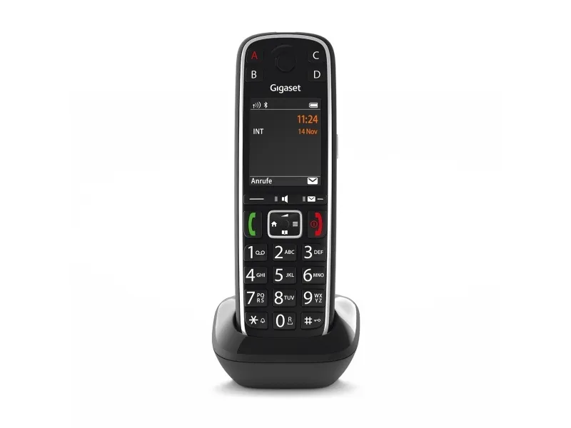 Gigaset E720HX - Ekstra trådløst håndsæt med opkalds-ID - ECO DECT\GAP\CAT-iq - SIP, RTP - sort