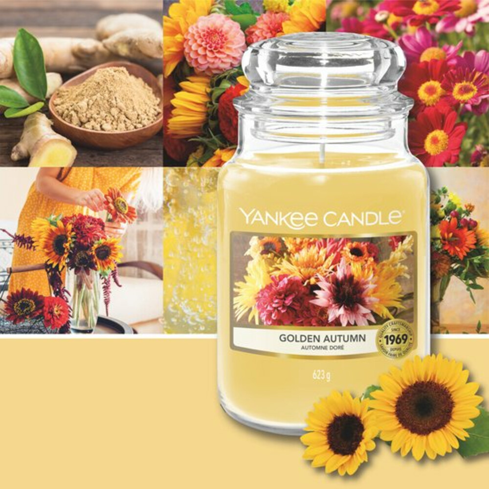 Yankee Candle Geurkaars Large Jar Golden Autumn623 gr
