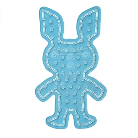 Hama Bügelperlen Set Kaninchen mit ca. 250 bunten Maxi Bügelperlen mit Durchmesser 10 mm