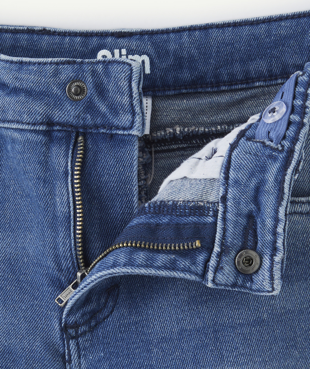 pantalon slim garçon en denim low impact