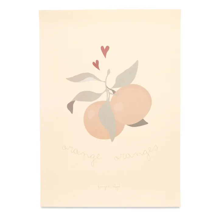 Konges Sløjd Affiche Orange en papier FSC