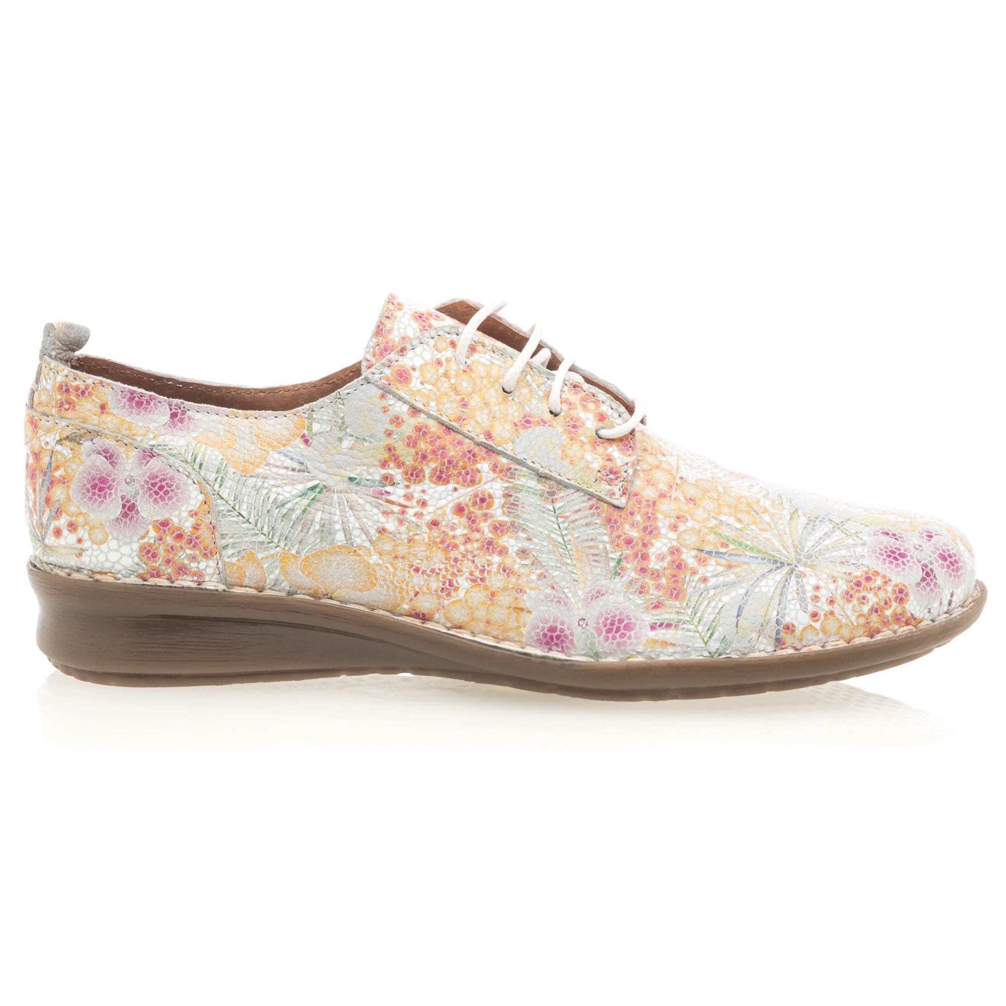 Derbies Femme en cuir multicolore