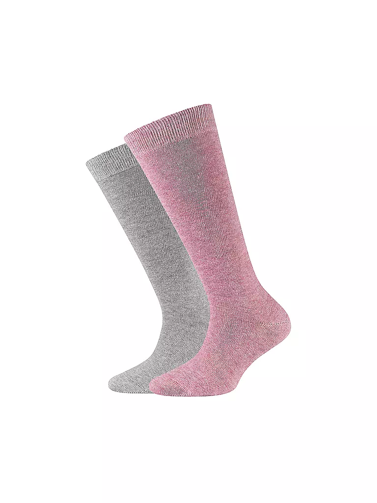 CAMANO Mädchen Stutzen 2er Pkg Denim rosa