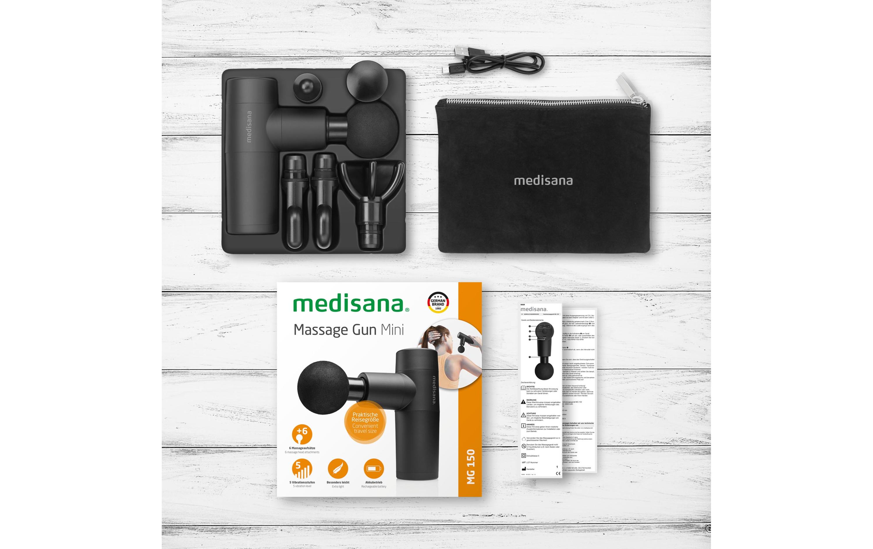 Massage Pistole MG150Massagepistole mit 5 Vibrationsstufen