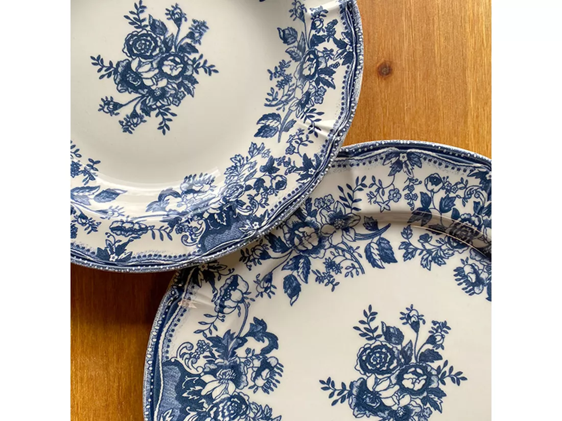 Novastyl - Lot 6 Assiettes Desserts Faustine 20cm En Gres